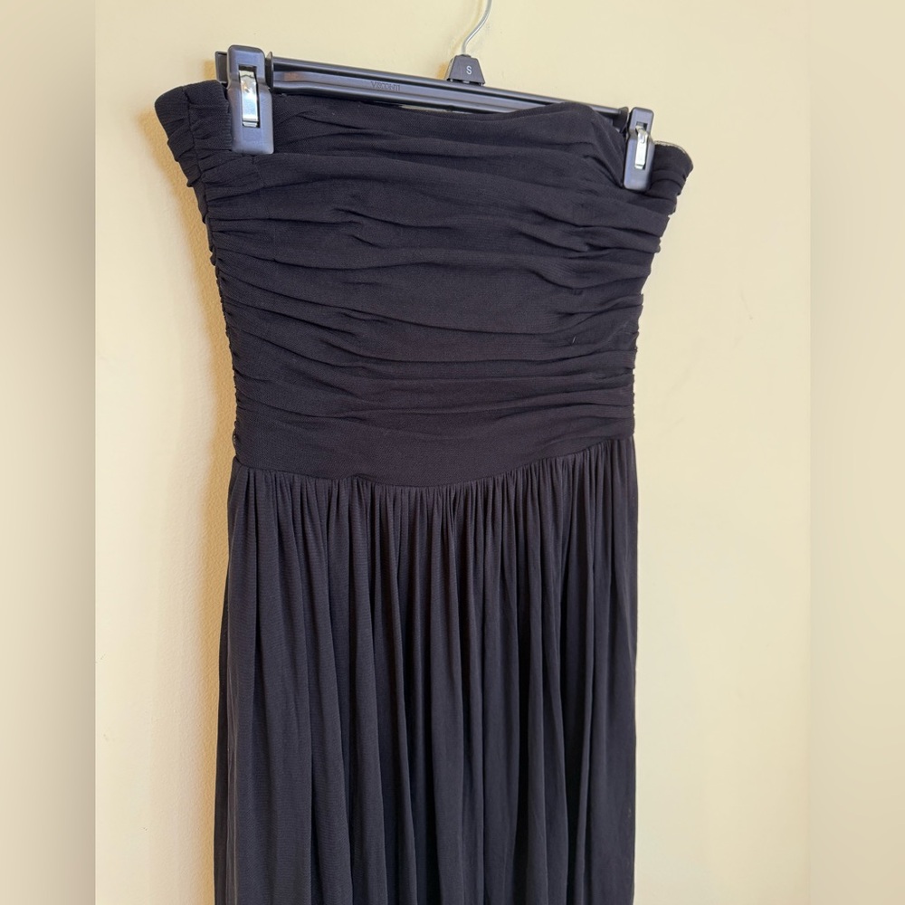 White House Black Market Strapless Black Dress - Picture 2 of 10